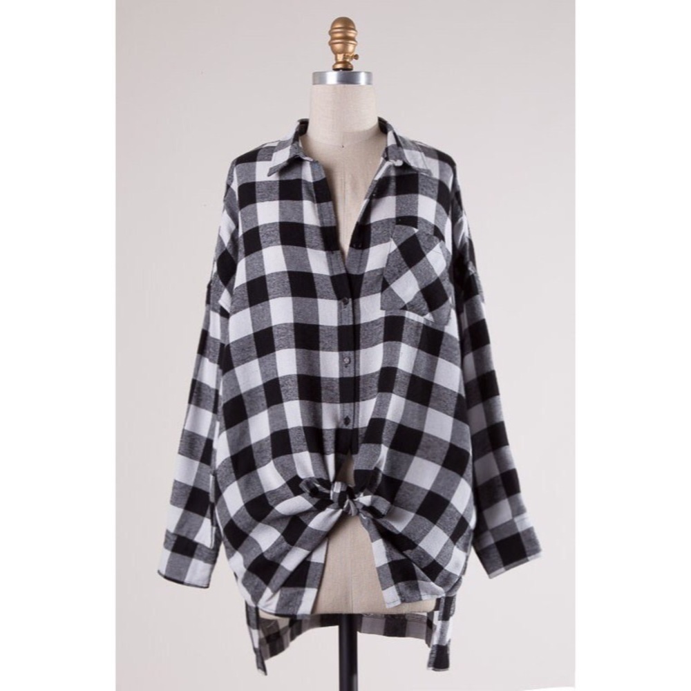 >>LAST<< Tori Buffalo Plaid Button-up Flannel - Picture 7 of 7